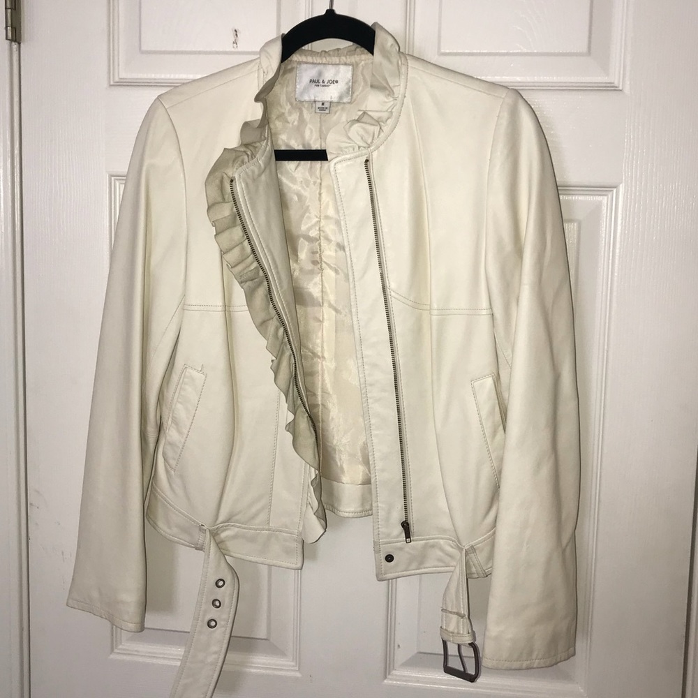 White Genuine Leather Jacket